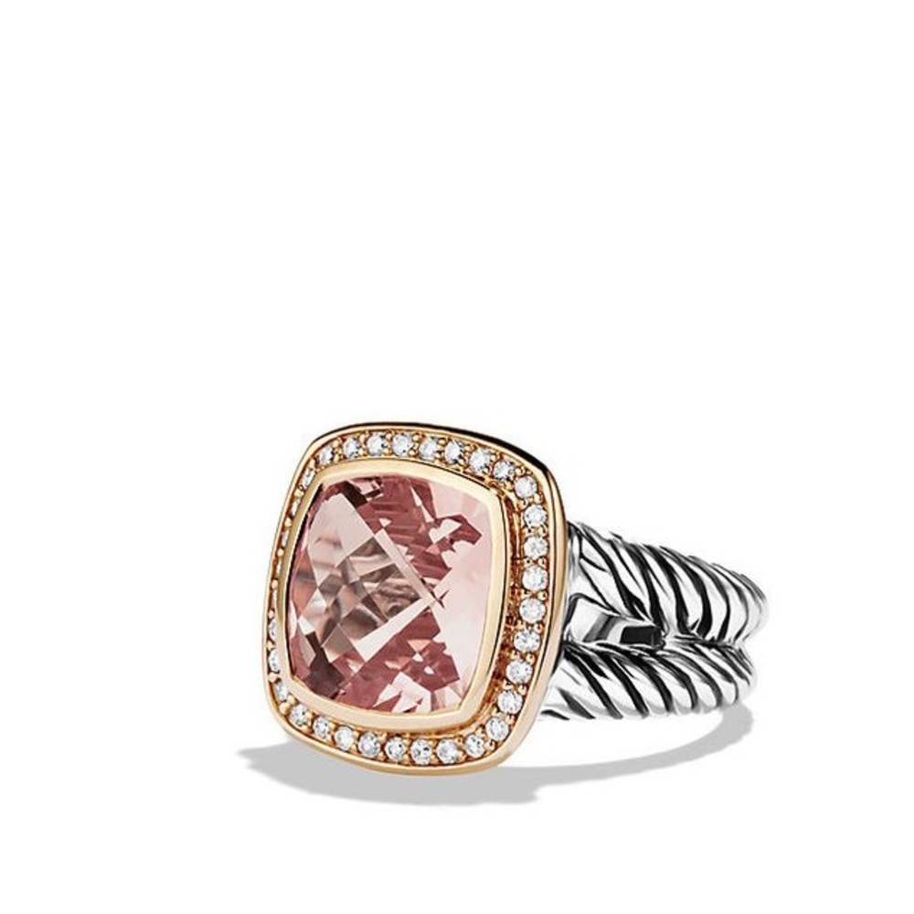 David Yurman Albion Ring Morganite Rose Gold